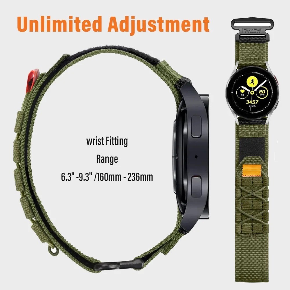 S/L New Nylon Band 20mm 22mm Universal Replacement Wristband Sport Watch Strap