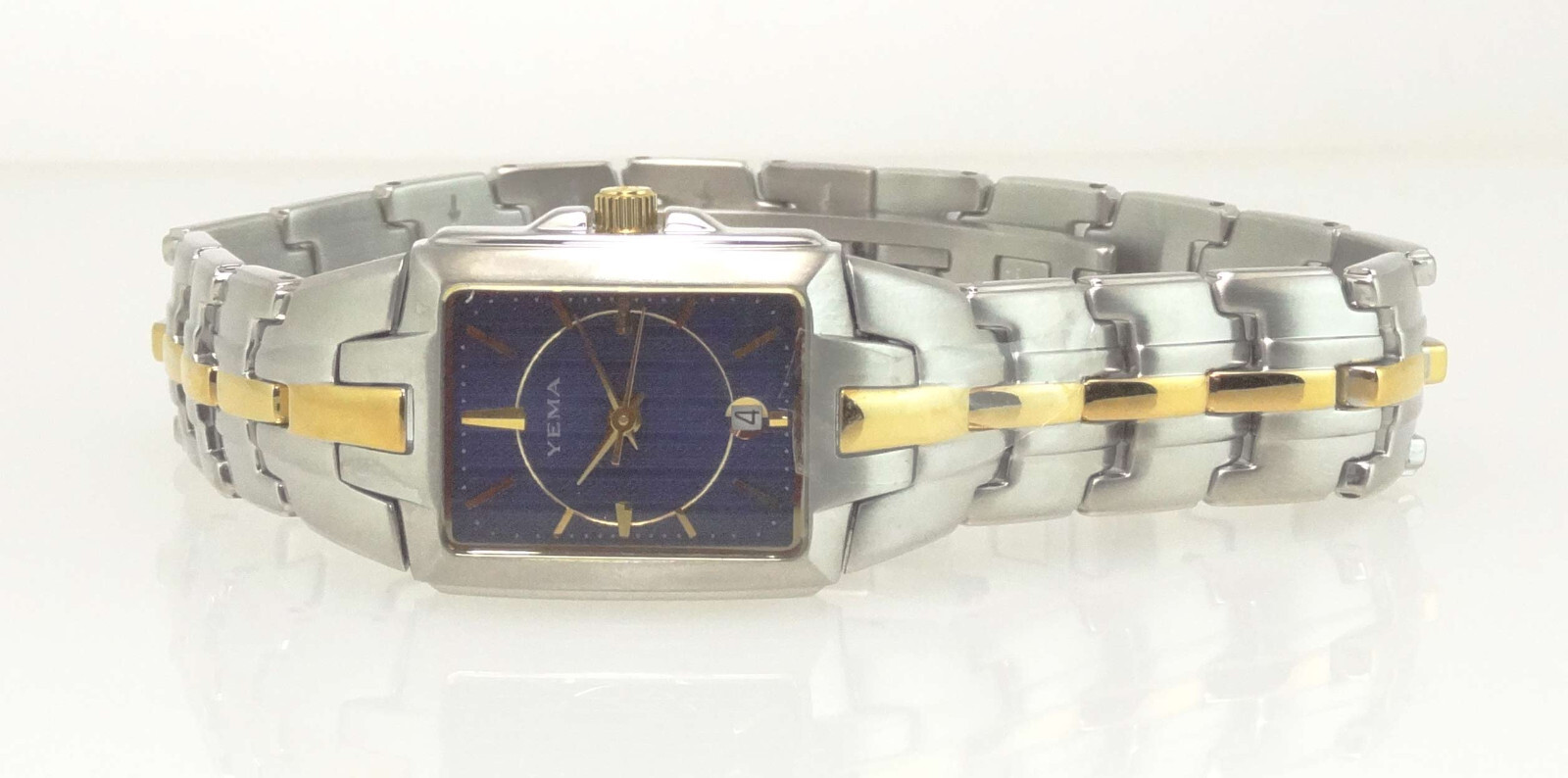 YEMA Paris by Seiko YM 822 Women’s 2-tone Quartz Casual Watch 5ATM *NEW VINTAGE