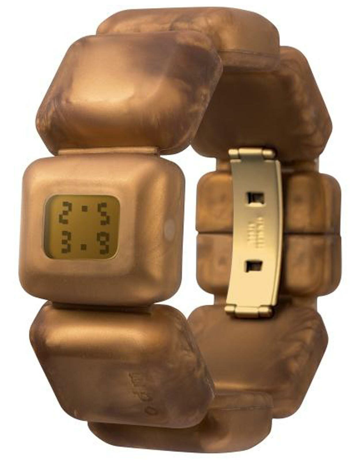 O.D.M. ODM DD105-6 Chocolate Women’s Digital Watch Brown Silicone Band