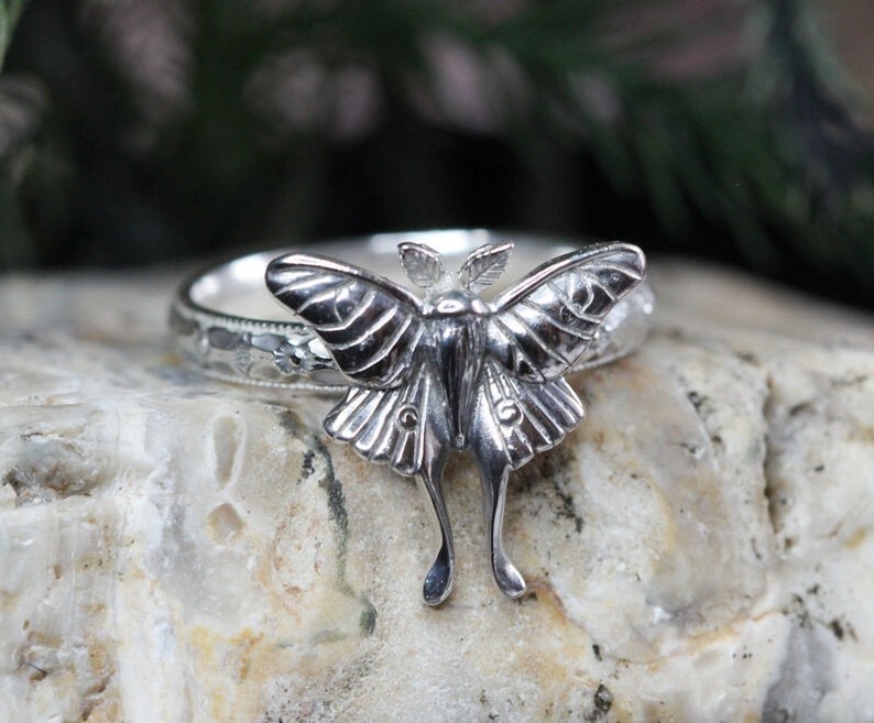 Handcrafted Butterfly Silver Ring – Boho Nature-Inspired Statement Jewelry Ring