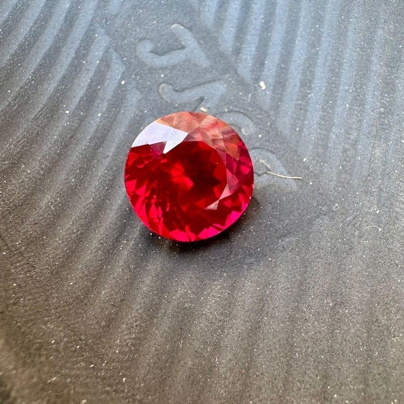 Mozambique 9.12 Ct Natural Red Ruby Round Cut Certified Loose Jewelry Gem
