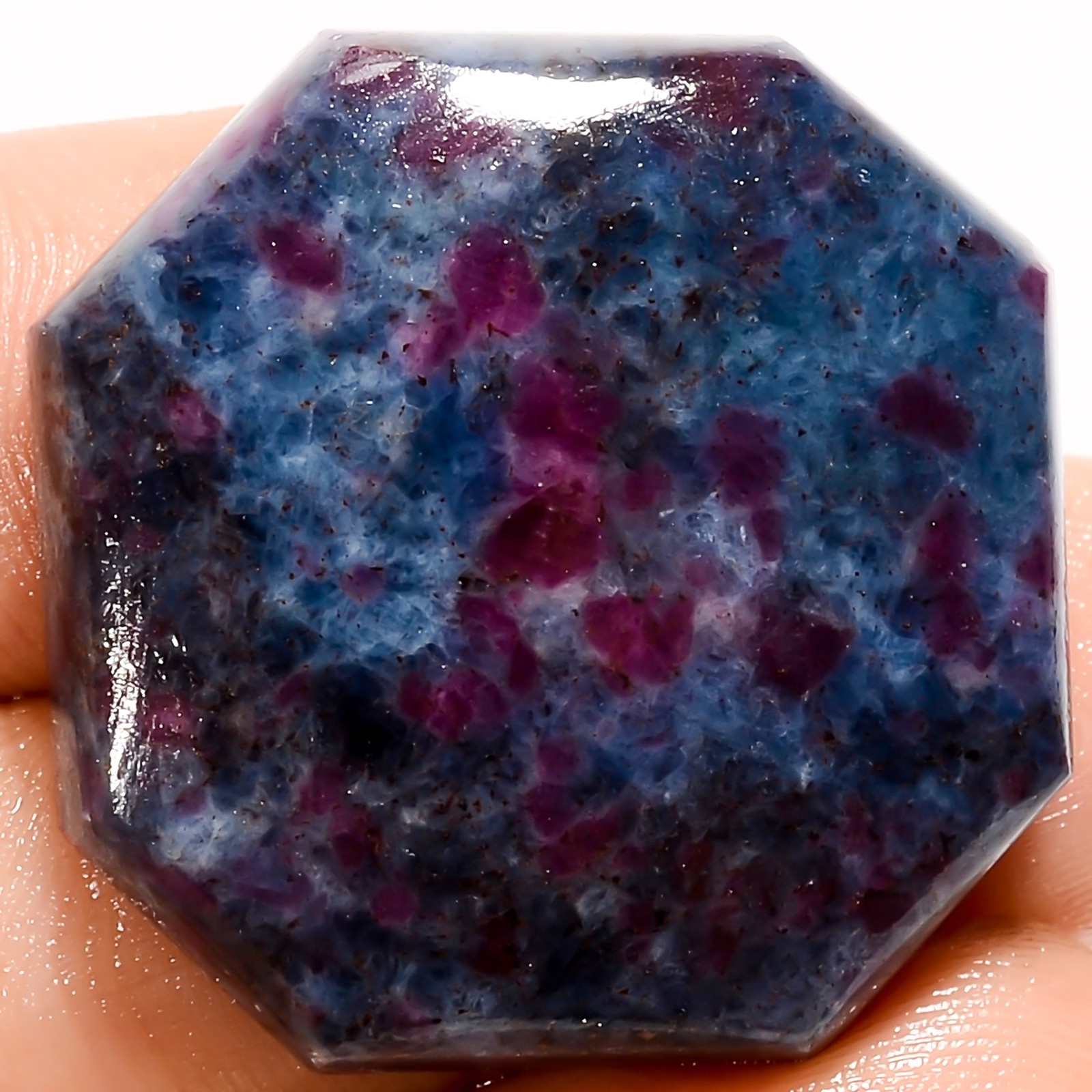 100% Natural Ruby Kyanite Octagon Shape Cabochon Gemstone 56 Ct 26X26X6mm UG2428