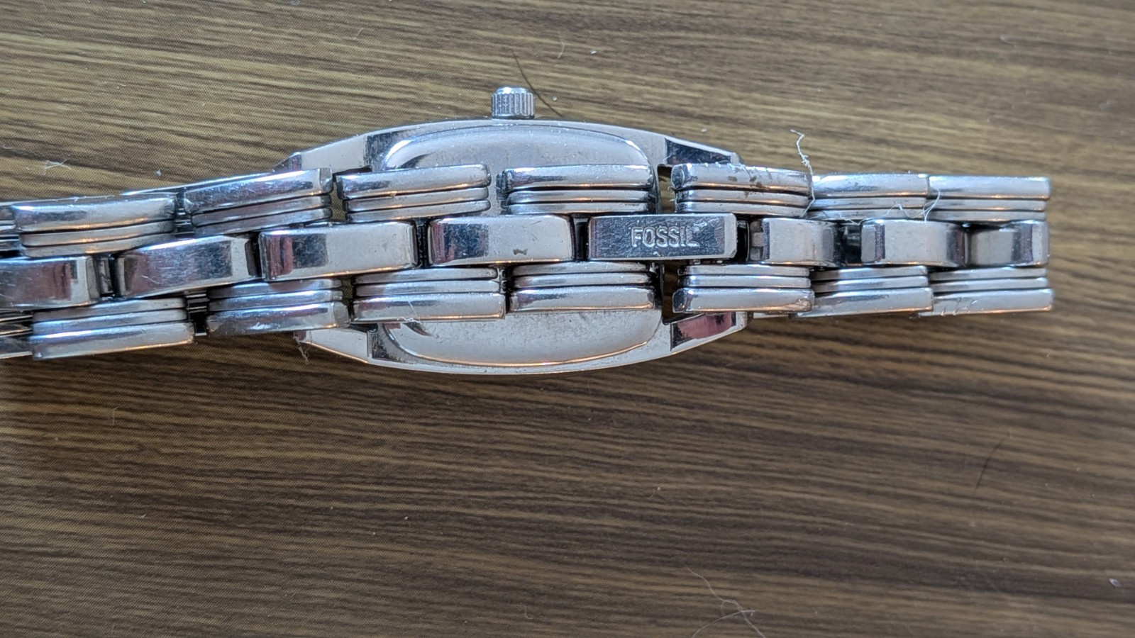 Ladies Fossil Wrist watch Silver Toned ES9955 Untested