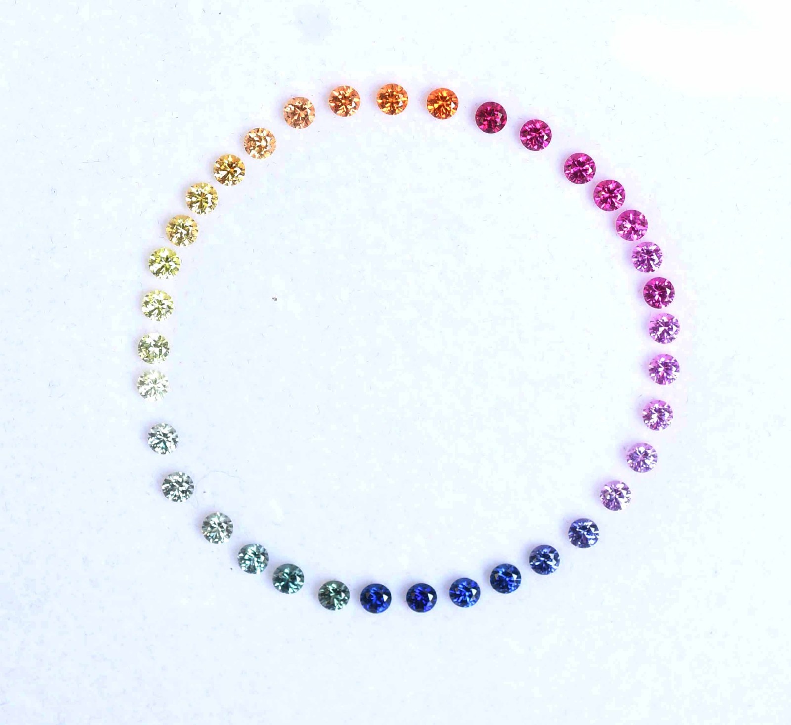 3.00 mm Natural Rainbow Sapphire Round Shape 36 pcs Stunning Loose Gemstone