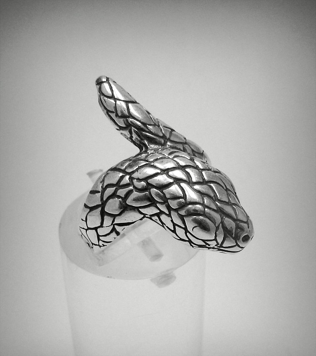 Extravagant Sterling Silver Ring Solid 925 Snake Perfect Quality Handmade