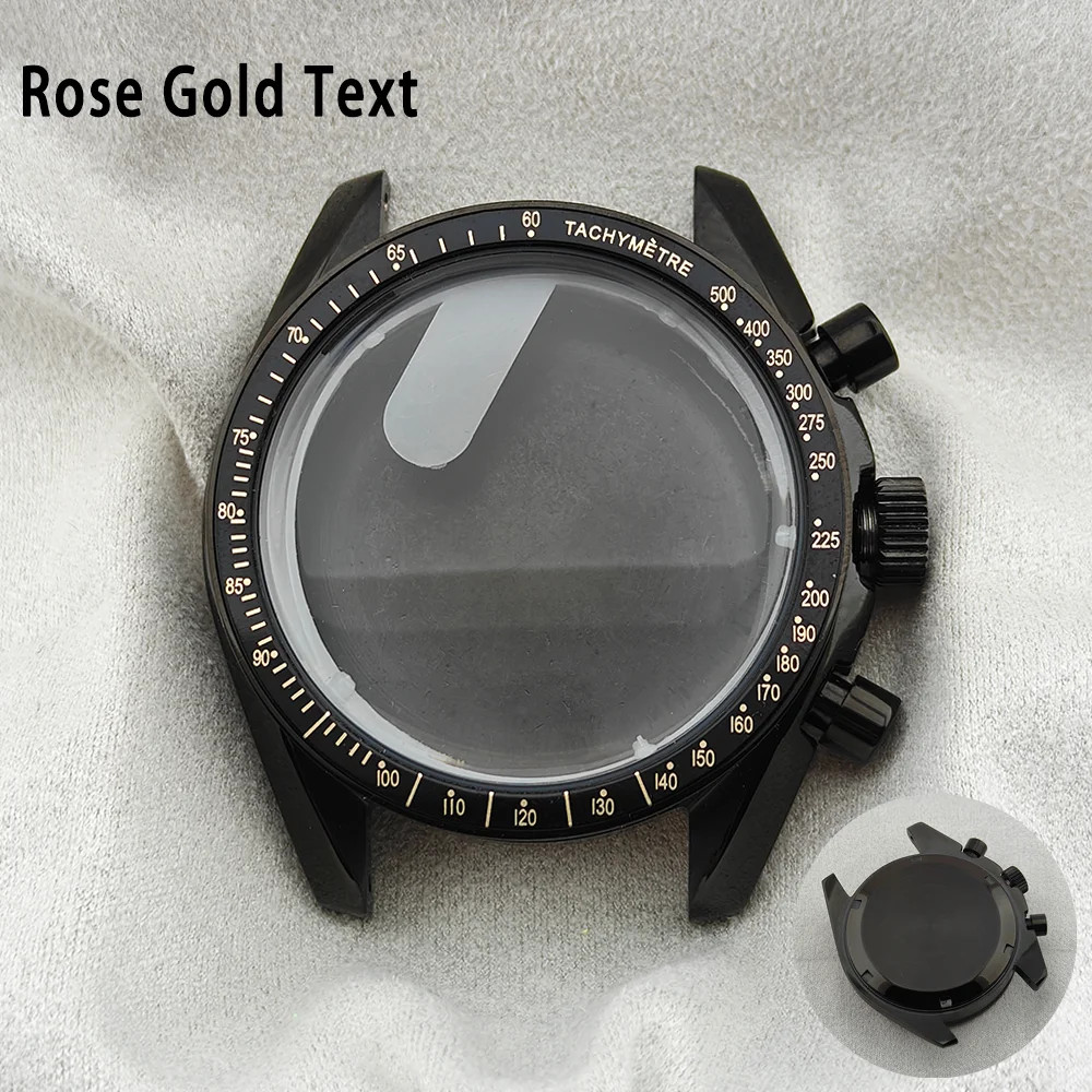 39.7mm VK63 Watch Case Metal Waterproof Moon Back Fit for 20mm Strap