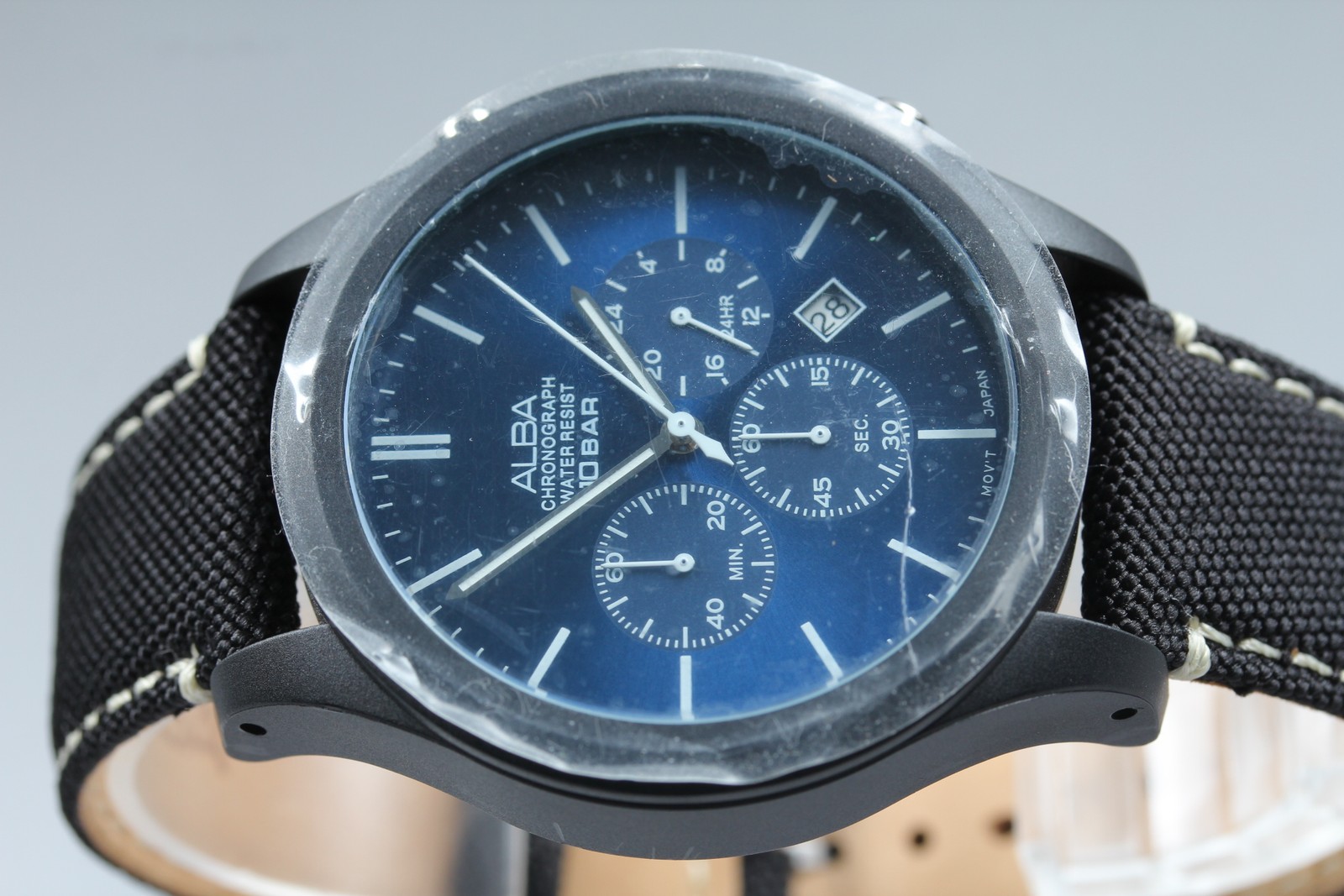 [Top MINT] Seiko Alba VD53-X347 Blue Dial Chronograph Date Quartz Men’s Watch