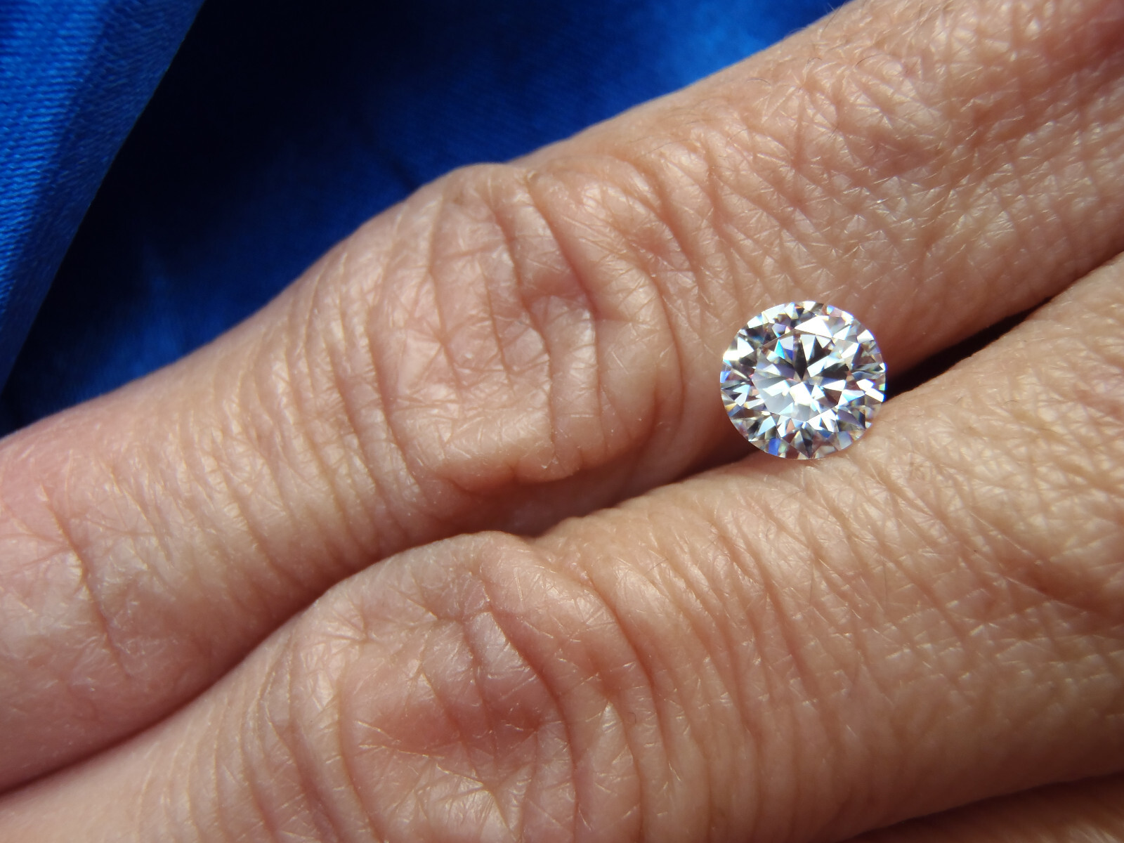 1.20 Ct VVS1 White Moissanite Diamond Clarity D Color Round Brilliant Certified