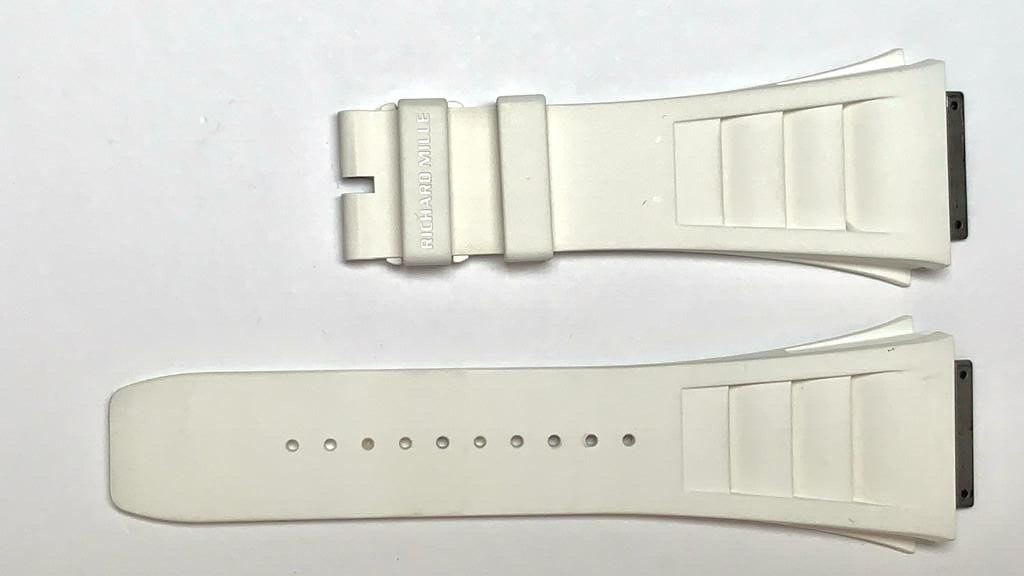 Richard Mille 30M 26mm x 18mm White Strap Authentic OEM