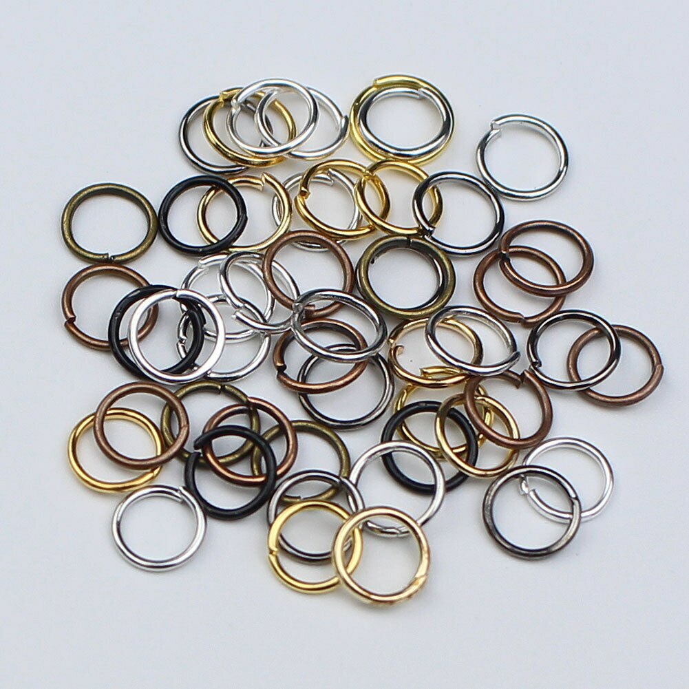 200pcs/lot 4 5 6 8 10 12 Jump Rings Connectors for Diy Jewelry Making Findings