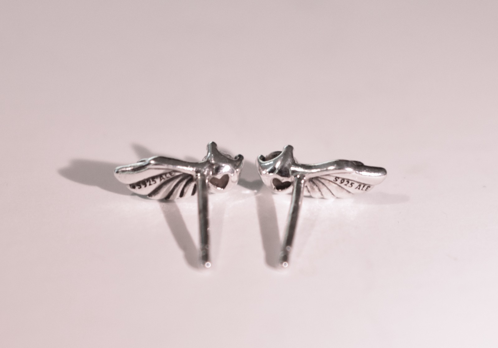 PANDORA Sparkling Angel Wing Studs