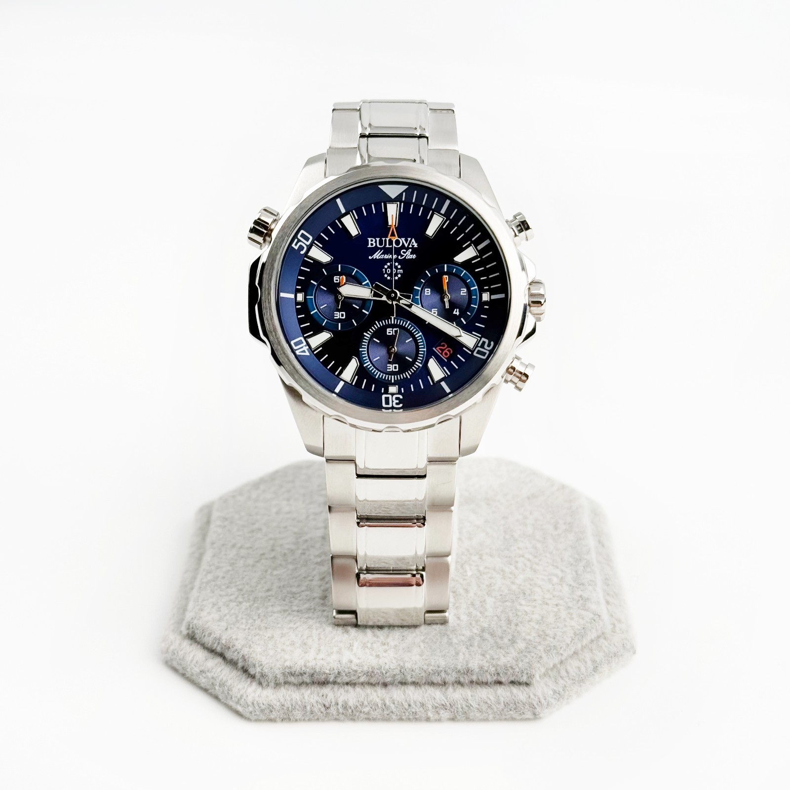 Bulova Marine Star Series B Classic Quartzc Sports Men’s Watch 43 mm 96B256
