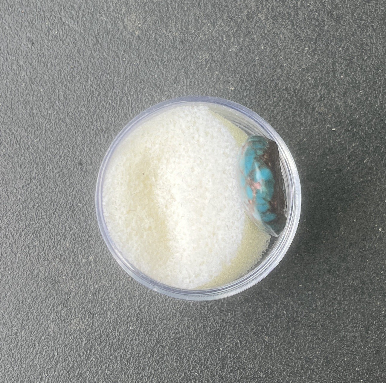1 Egyptian Sinai Turquoise Cabochon 14.7carats 23x14x6mm SpiderWeb