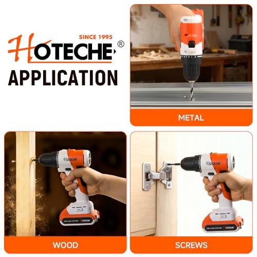 20V Cordless Brushless Drill Set – 2 x 2.0Ah Batteries, 60-Min Fast Charge,