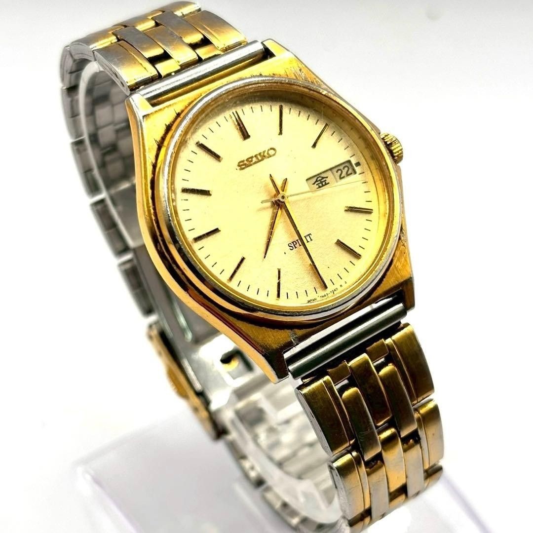 SEIKO SPIRIT 7N43 7340 men’s wristwatch working condition