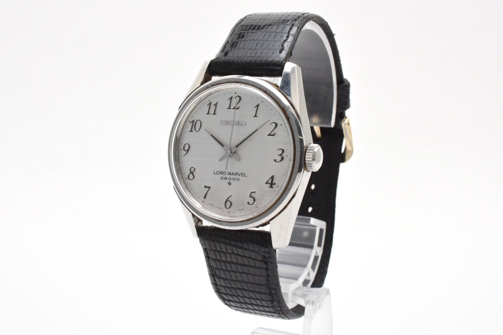 [EXC+5] Vintage SEIKO Lord Marvel 5740-8000 36000 35mm Silver Manual Mens Watch