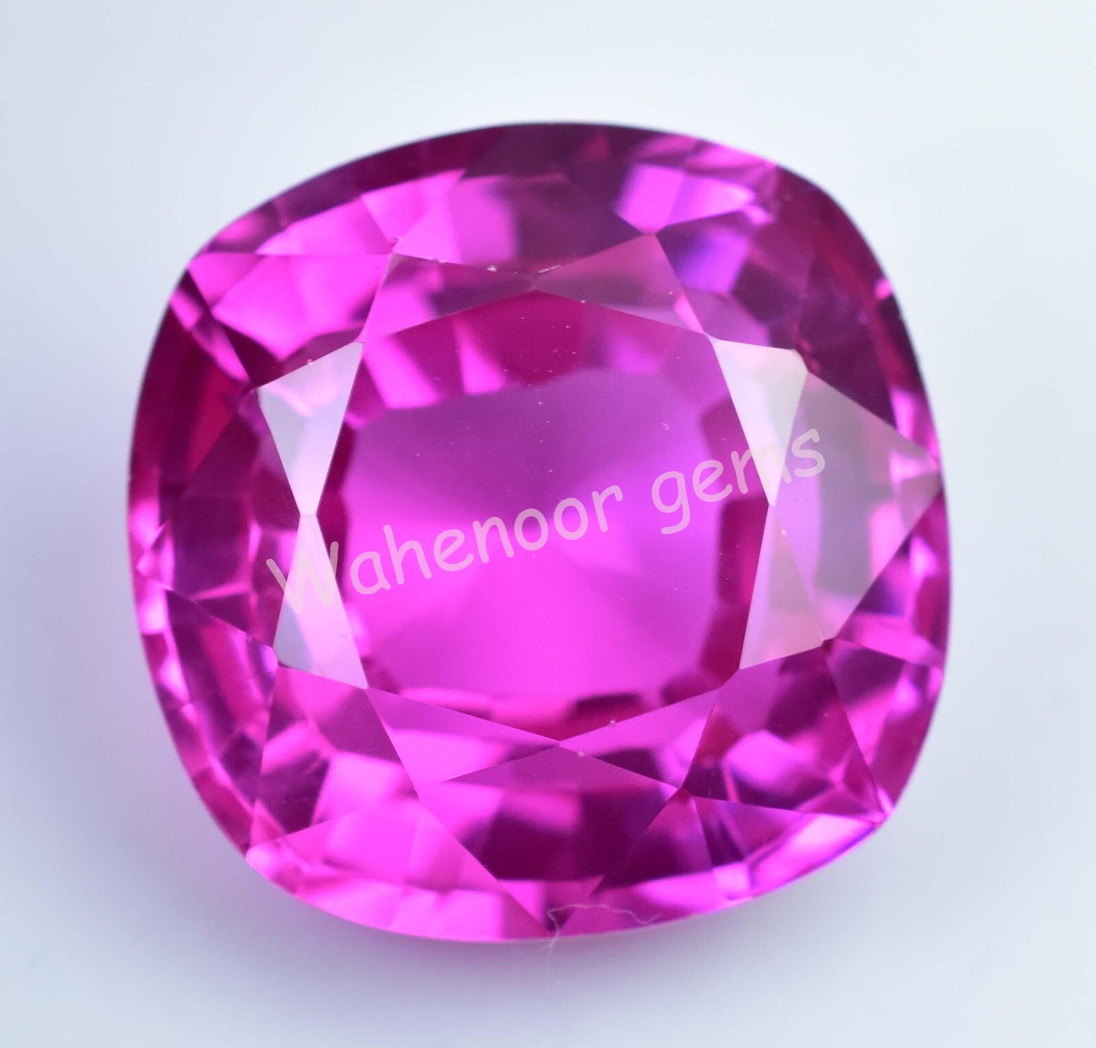 Natural Mogok Pink Ruby 40.55 Ct Cushion Certified Flawless Loose Gemstone