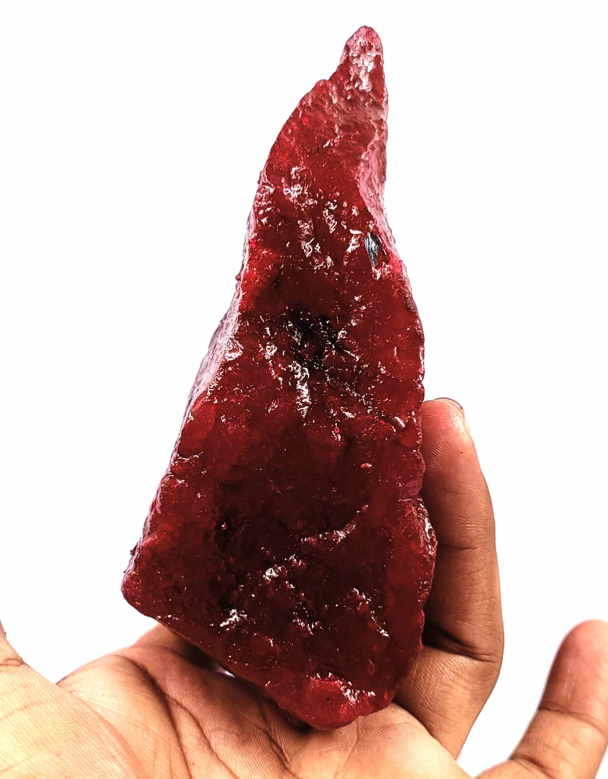 DYED NATURAL CERTIFIED 4195 CT AFRICAN ROUGH RED RUBY EARTH MINED GEMSTONE KKO