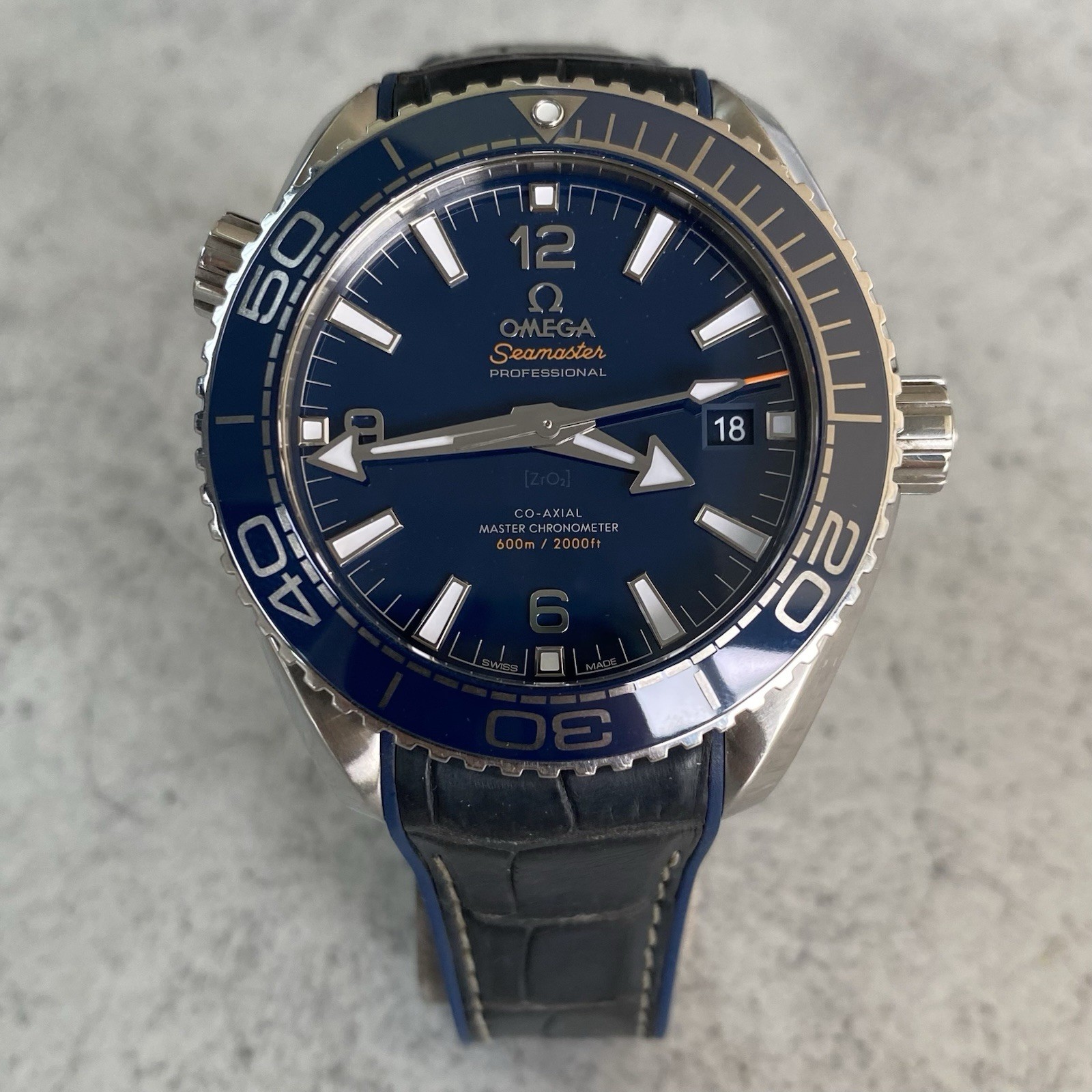 Omega Seamaster Planet Ocean Automatic Co-Axial Quickset Date-Full Set -2018-LIV