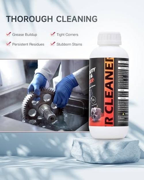 Ultrasonic Cleaner Solution for Carburetors and Engine Parts, 34 fl oz