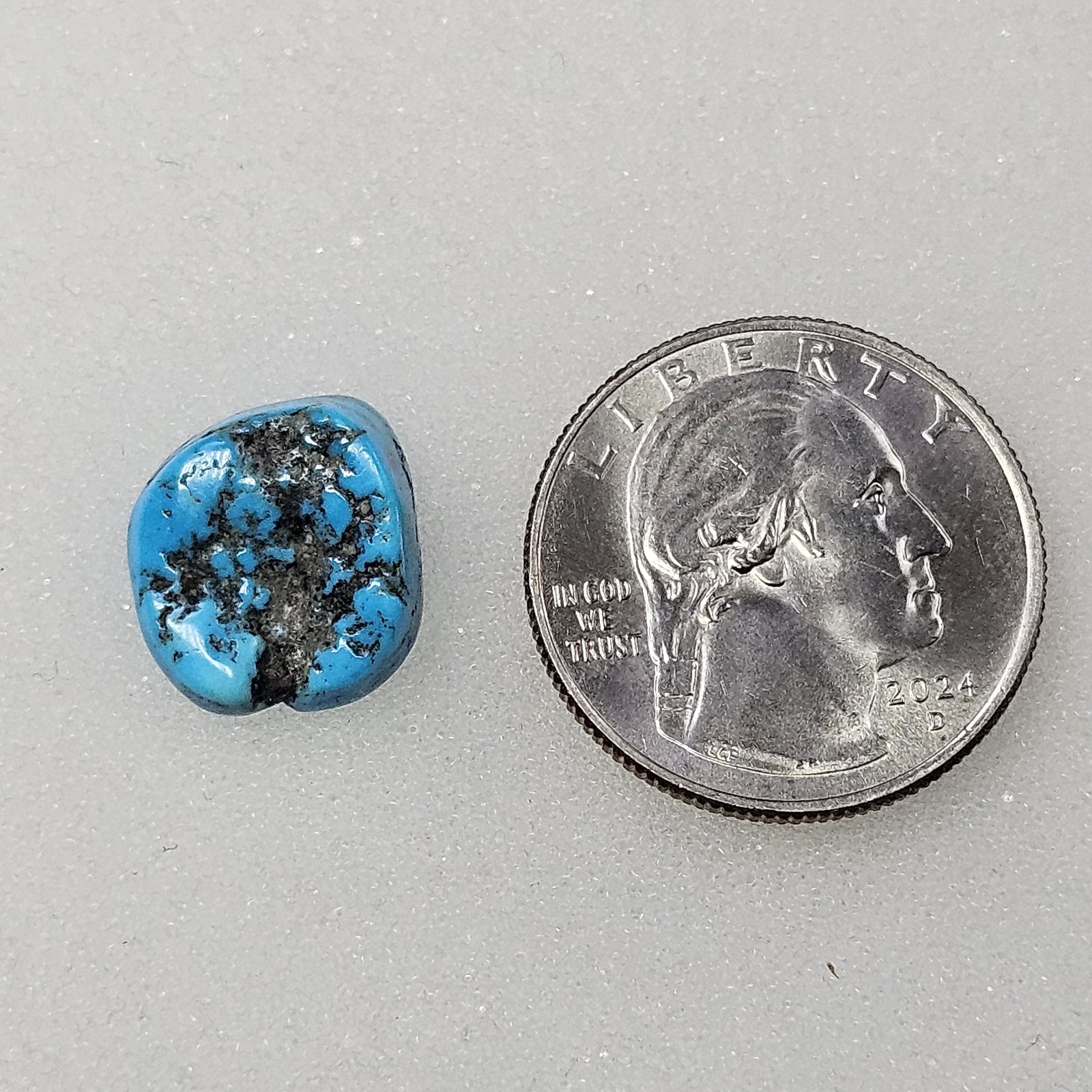 Estate 6.8 Carat Freeform Turquoise Nugget Cabochon Seafoam Unbacked Navada TQ