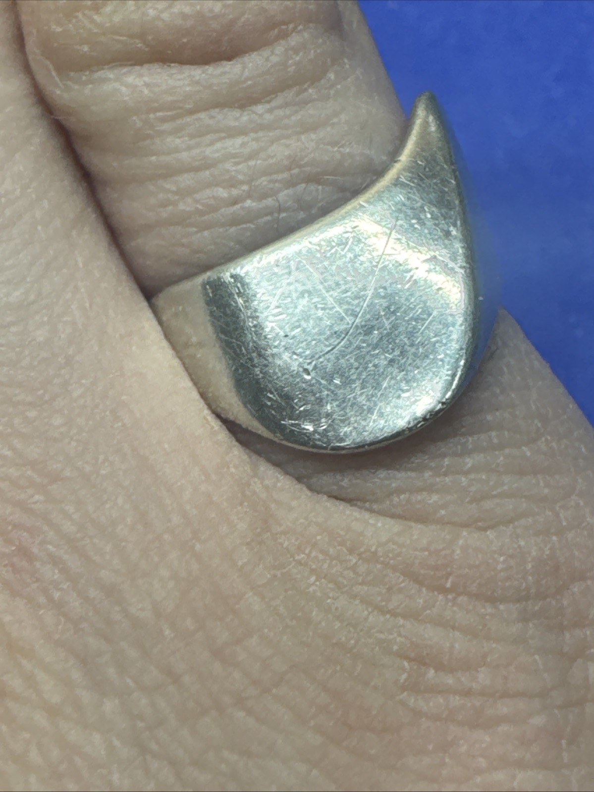 CELLINI STERLING SILVER MID CENTURY MODERN STYLE WOMENS RING BAND SIZE 6
