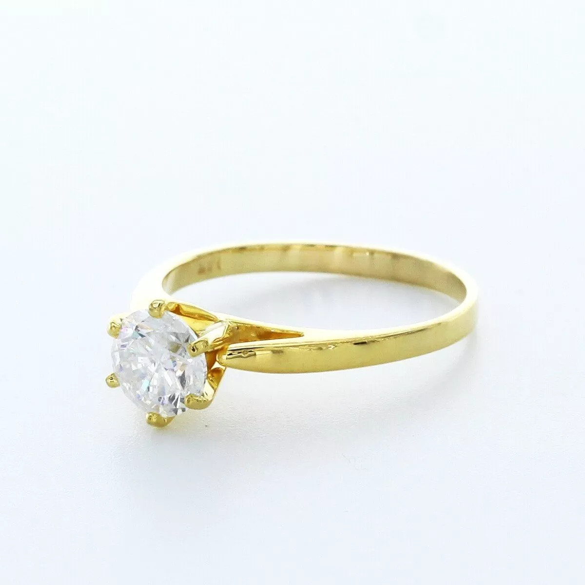 Solitaire Engagement Ring 14K Gold Classic 1.83 CT Round Lab-Grown Diamond D VS2