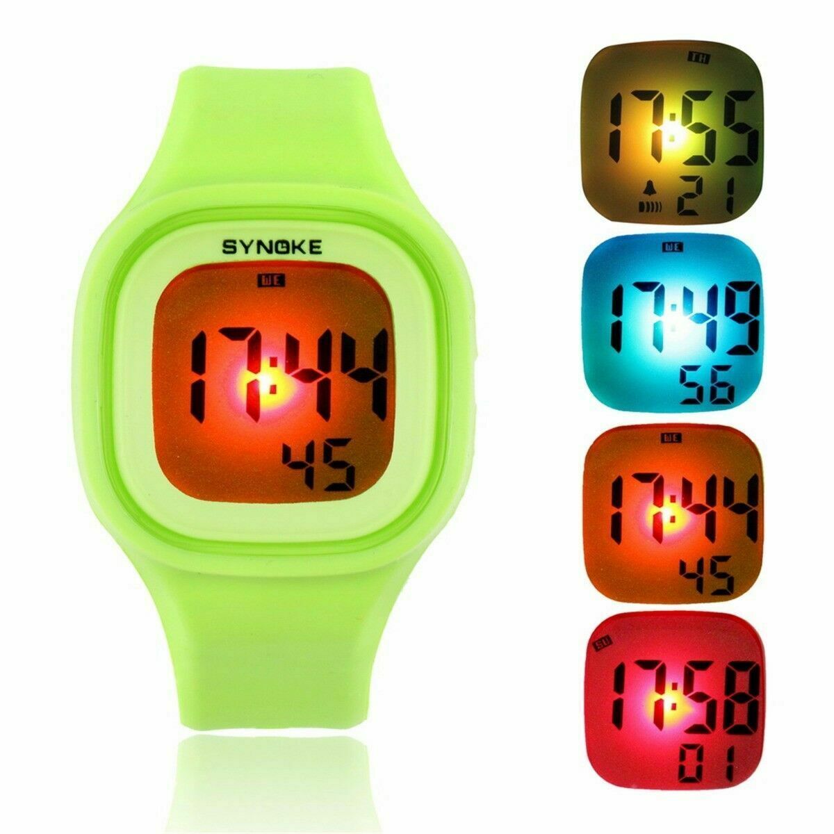 Fashion Waterproof LED Sports Digital Electronic Wrist Watch for Kids Boys Girls