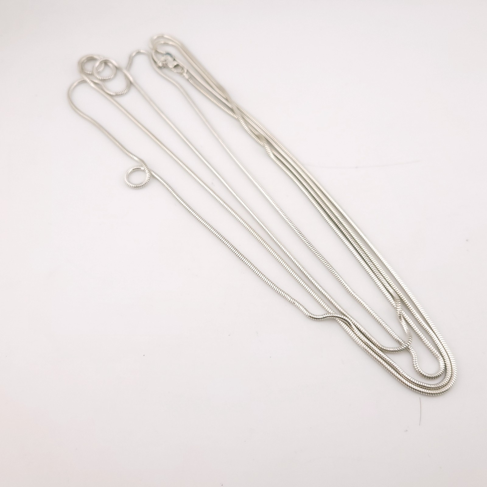 Vintage Tiffany & Co. Sterling Silver 2mm Snake Chain 72′ Inch Necklace