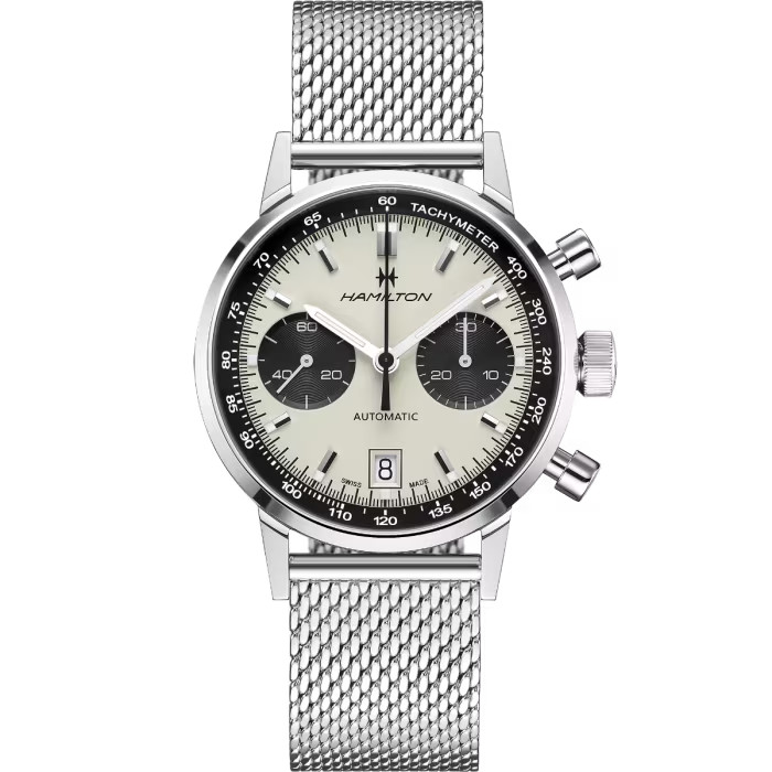 Hamilton American Classic Intra-Matic Chrono 40mm White Dial Watch H38416111