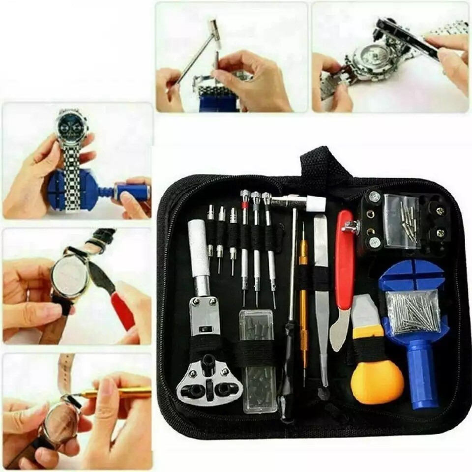 Watch Back Cover Case Opener Remover Battery Change Watchmaker Repair Tool Kit U