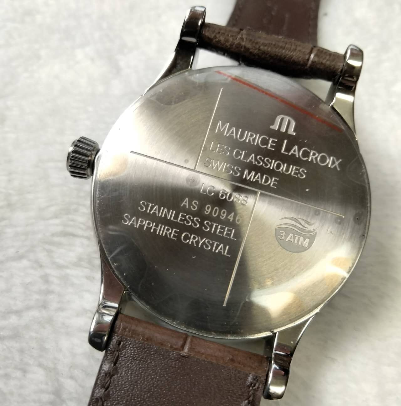 Maurice Lacroix LC6088 Automatic Men’s Watch White Dial Big Date GMT Dual Time L