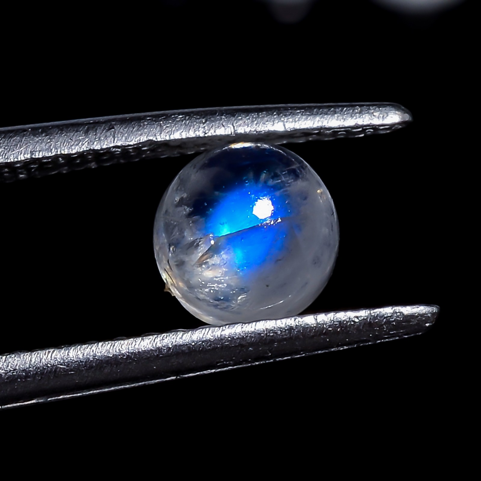 Natural Rainbow Moonstone Round Shape Cabochon Gemstone Lot 20 Ct 5X5X3mm EEL-34