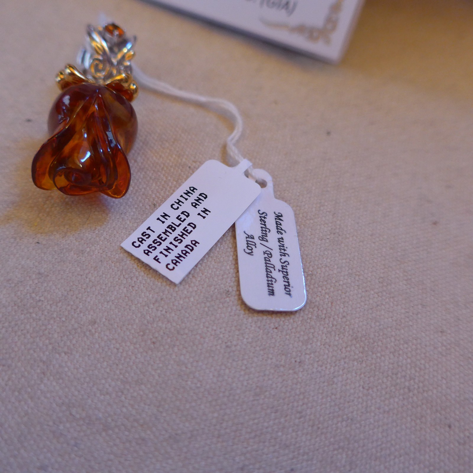 Gems en Vogue Sterling Palladium AMBER TULIP Charm by Michael Valitutti NWT