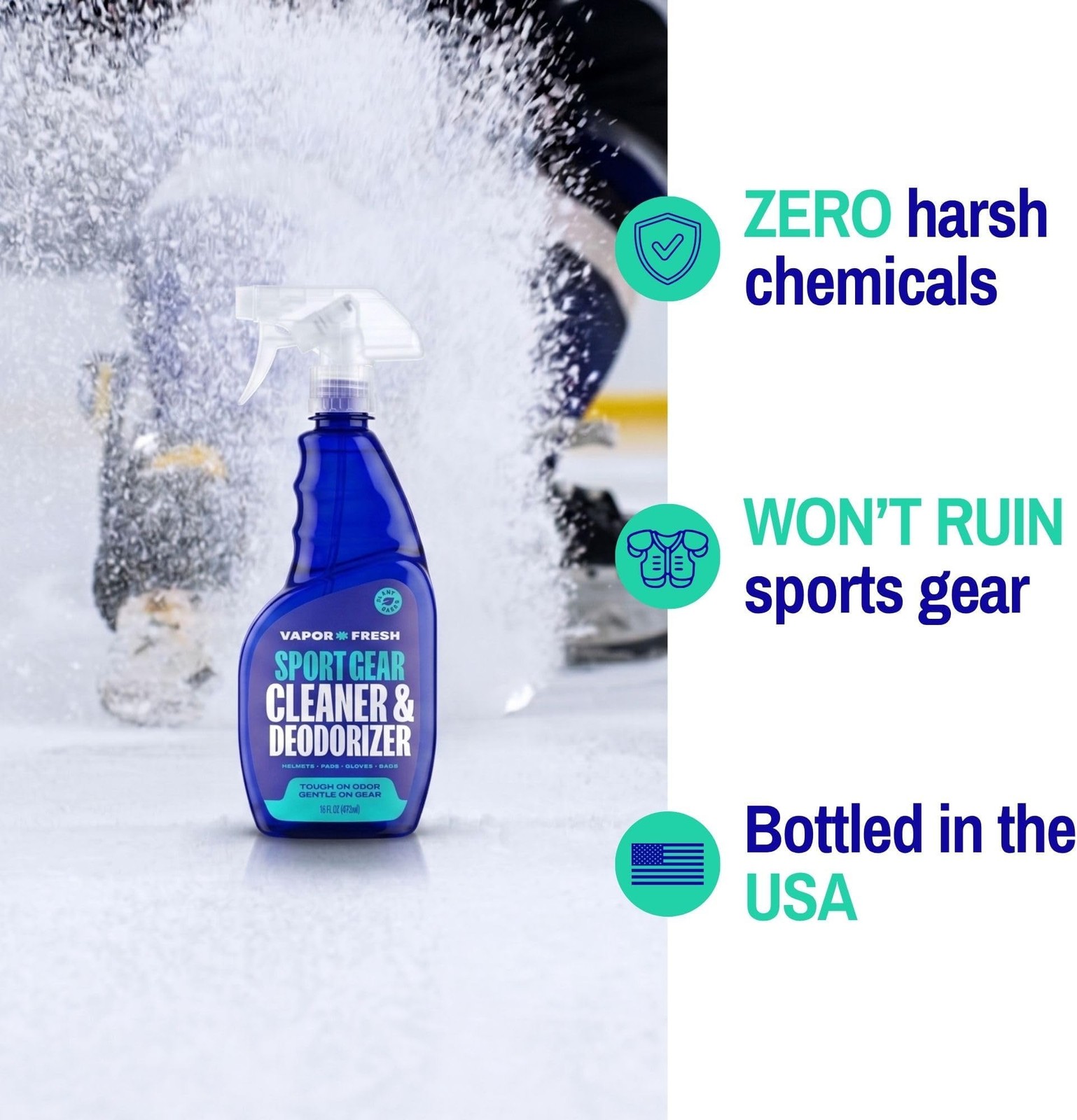 Vapor Fresh Sports Cleaner and Deodorizer – For Boxing Gloves, Sports Pads, H…