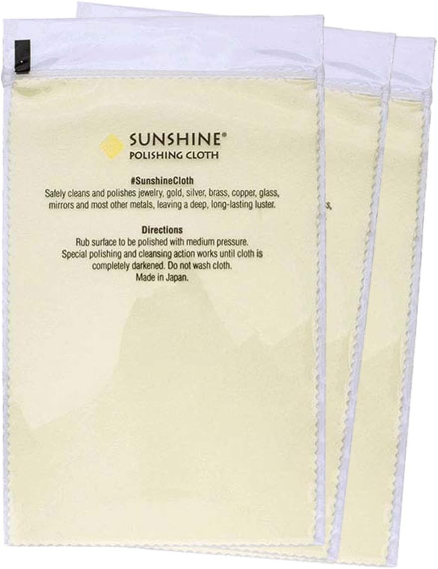 3 Non-Toxic Polishing Cloths for Jewelry – Gold, Silver, Brass, Copper Care