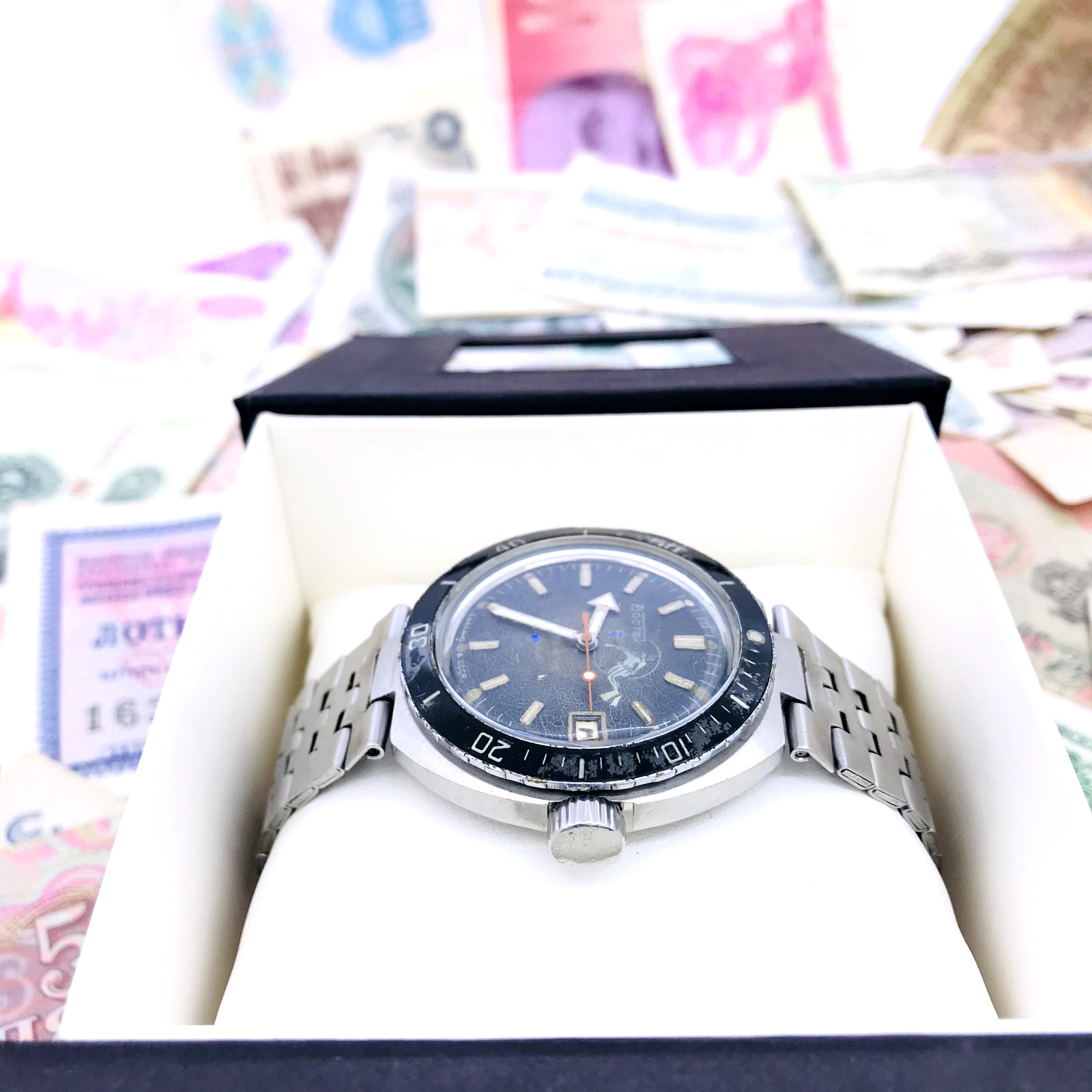🤿 Amphibian Vostok Bubble diver Amphibia Wostok Watch 2416 1980s Service ⚓️
