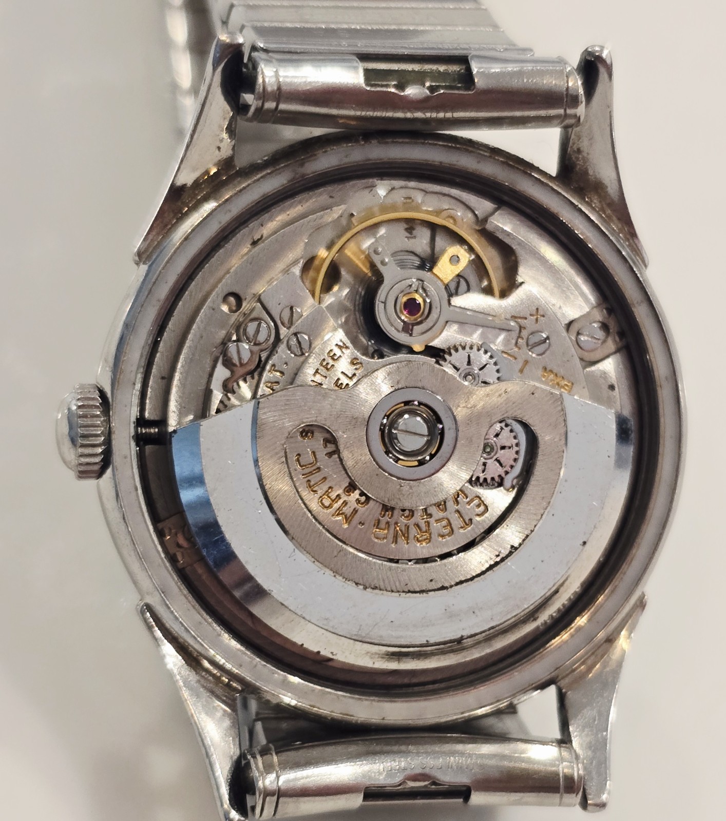 Eterna Matic 33mm 17J Cal 1412U Automatic Watch – Sweep Second – 1950’s – Estate