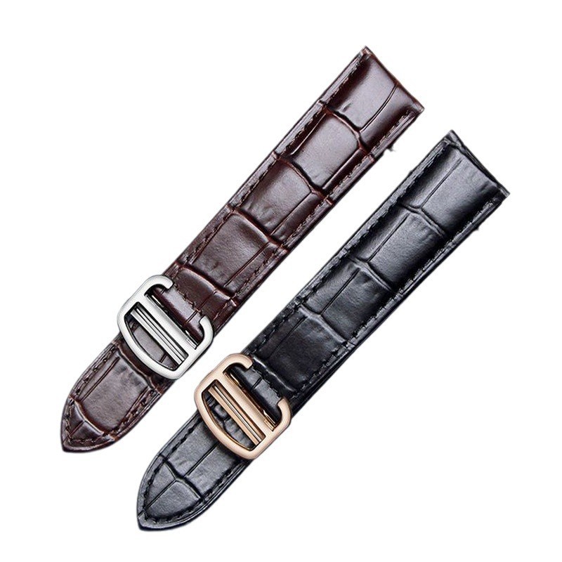 For Cartier High-quality Genuine Leather Watch Band Strap 14 16 18 20 22mm