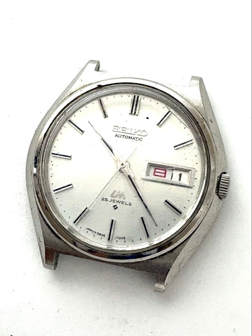 Seiko LordMatic Automatic 5606 Silver Dial Vintage Mens Watch 5606-7010 Japan