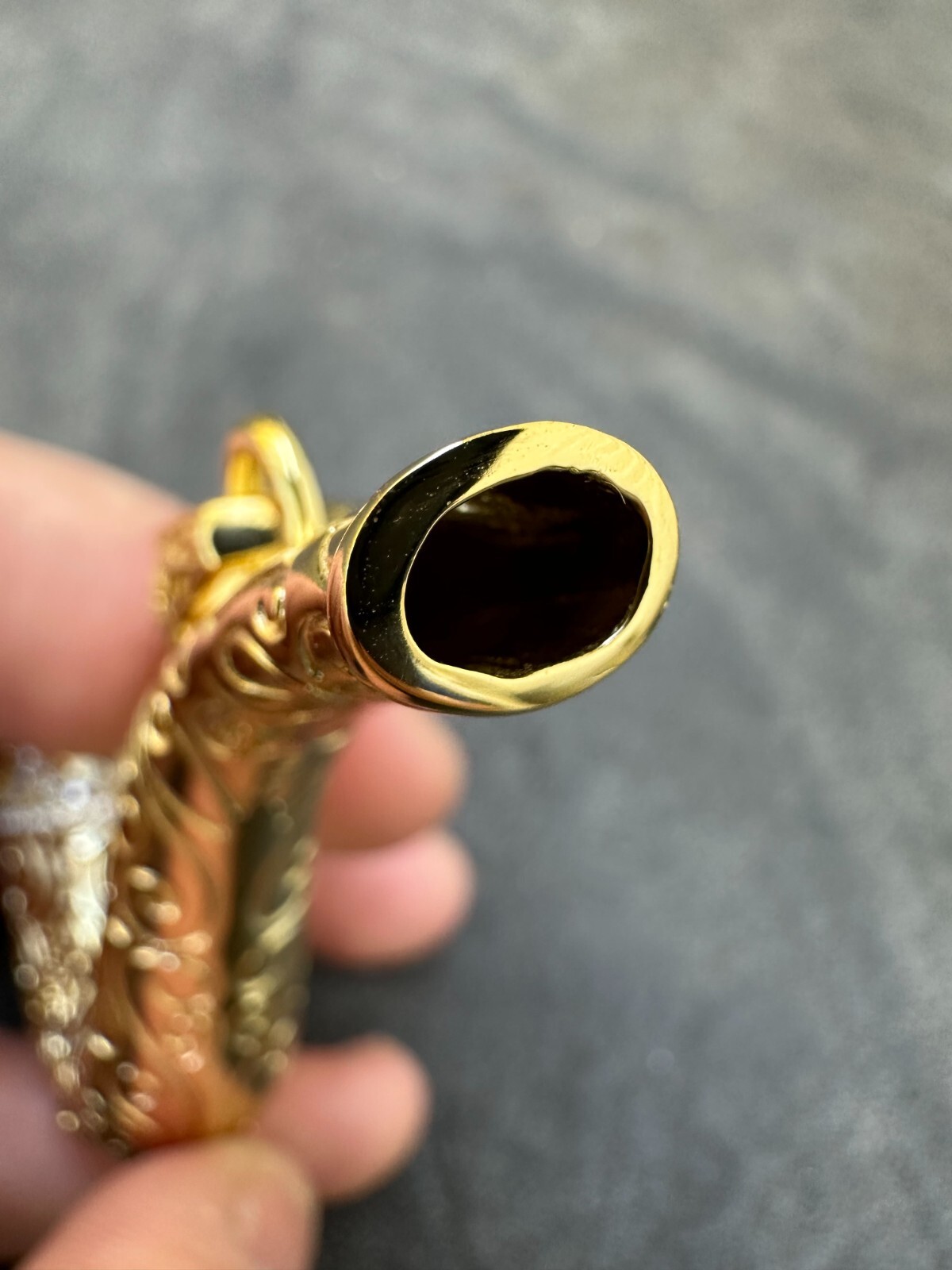 Fully Functional Tobacco Pipe Pendant MOISSANITE Real 925 Silver Iced Hip Hop