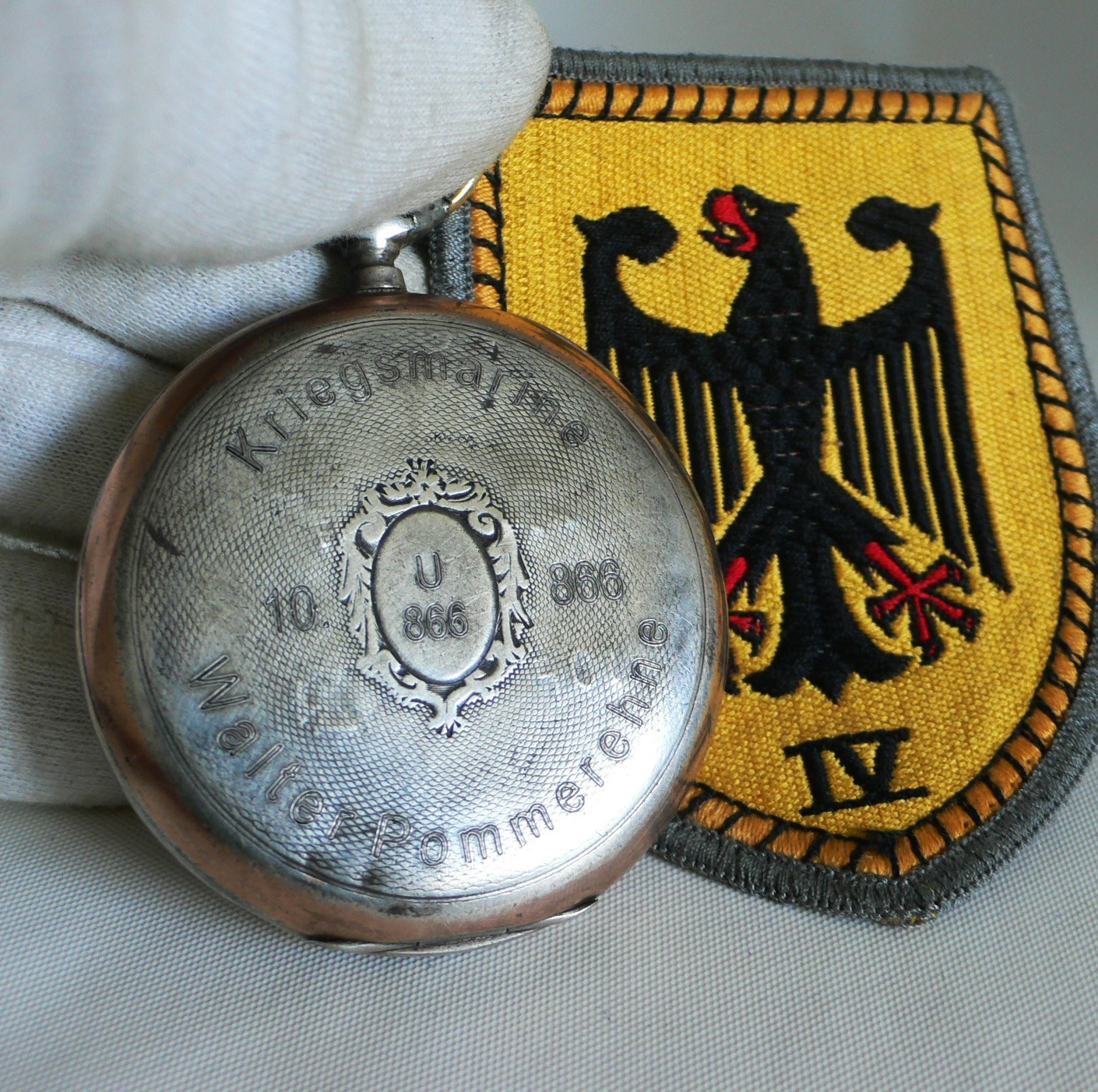 WATCH GERMAN WW2 U-Boat U-866 10.FL Kriegsmarine Navy Chopard L.U.C Pocket Watch