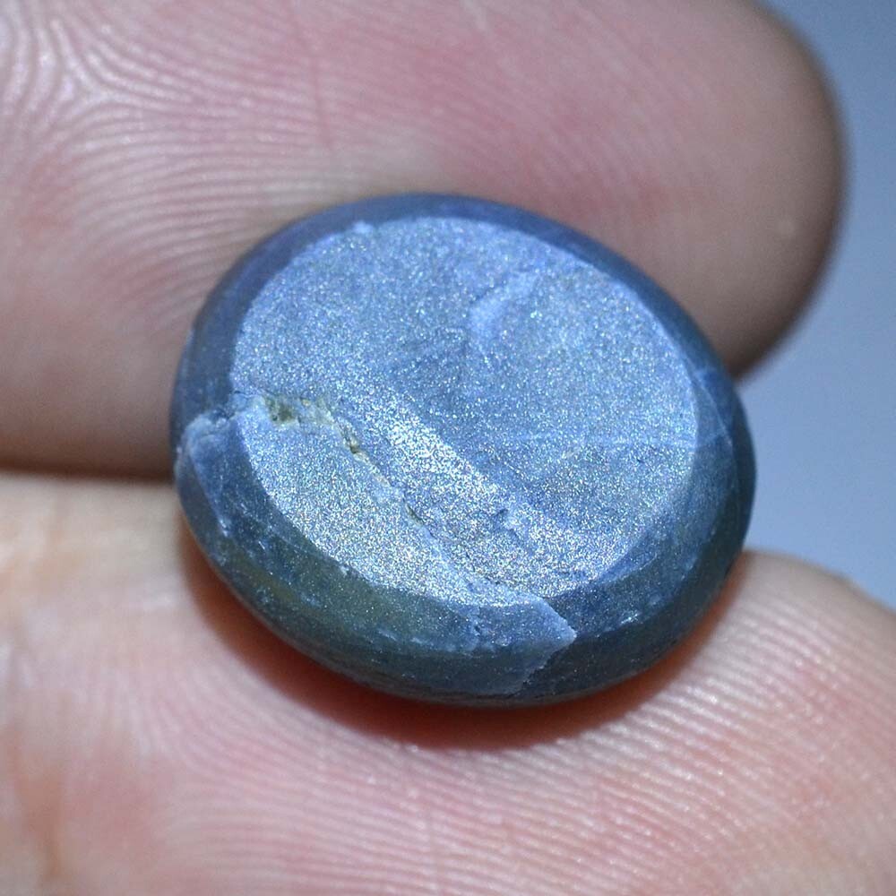 20.30 Ct 15.7×13.7 MM Natural Blue Star Sapphire 6 Rays Cabochon Jewelry NBS9196