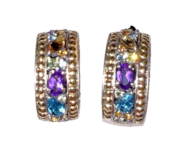 EFFY Balissima Collection, 925 Sterling Silver and 18K Yellow Gold Mixed Stones