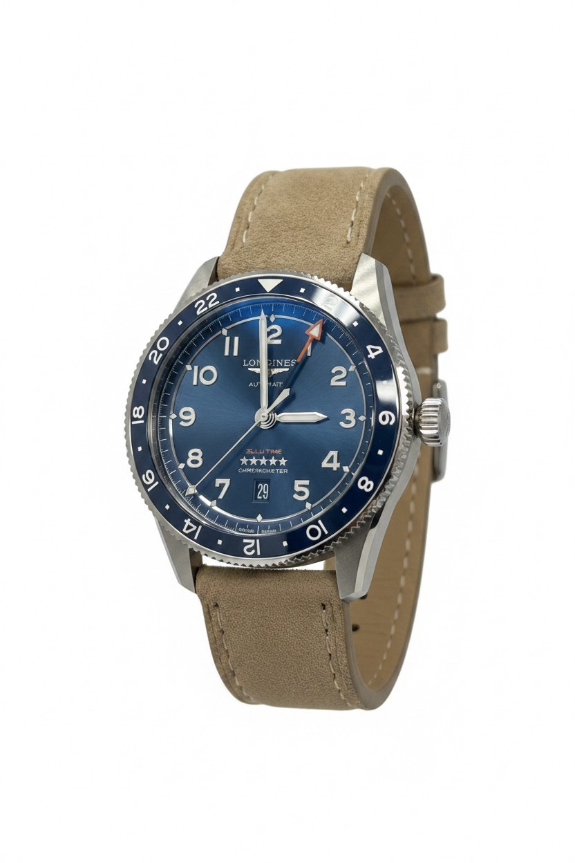 Longines Spirit Zulu Time Stainless Steel Men’s Watch, L3.812.4.93.2