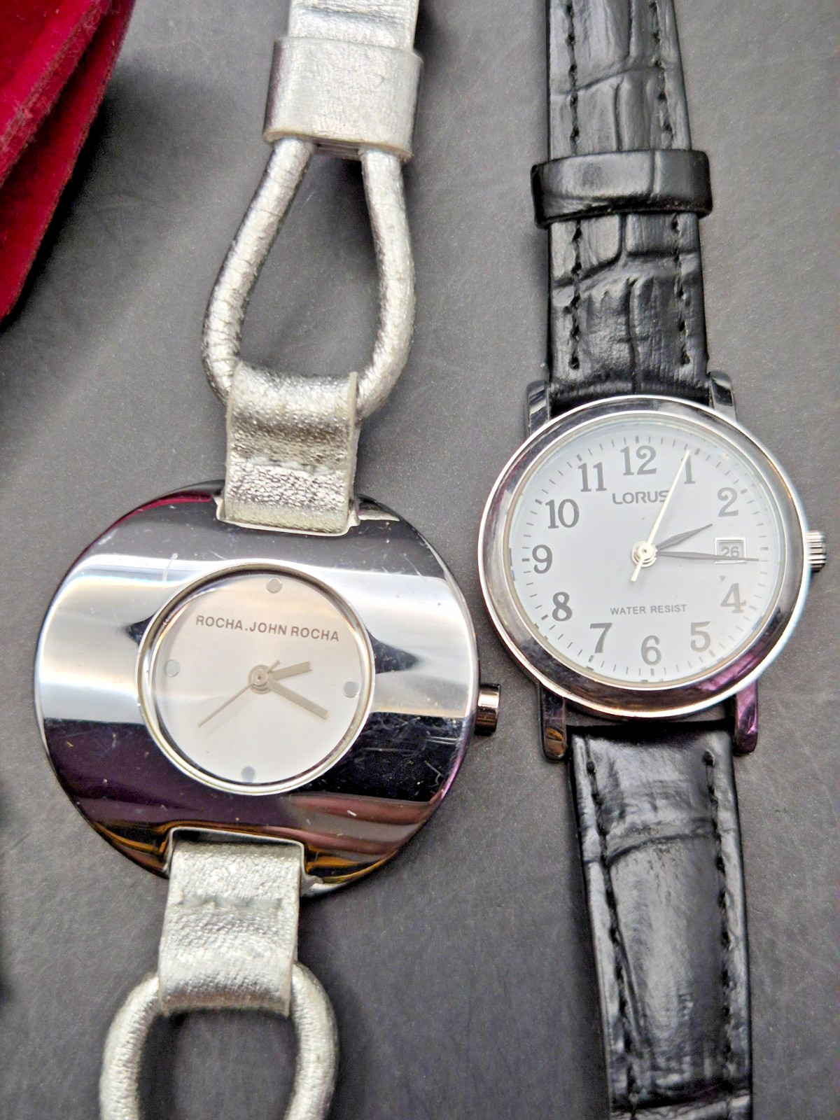 Job Lot Bundle 5x Vintage & Later Women’s Silver Tone Two Strap Watches-WORKING