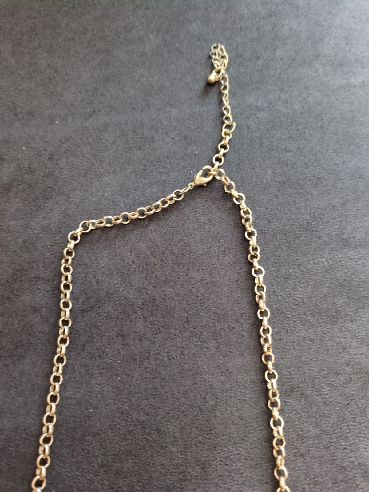 J. Crew Necklace 21″ With Extender, Rosettes Orange, Yellow, White Rhinestones