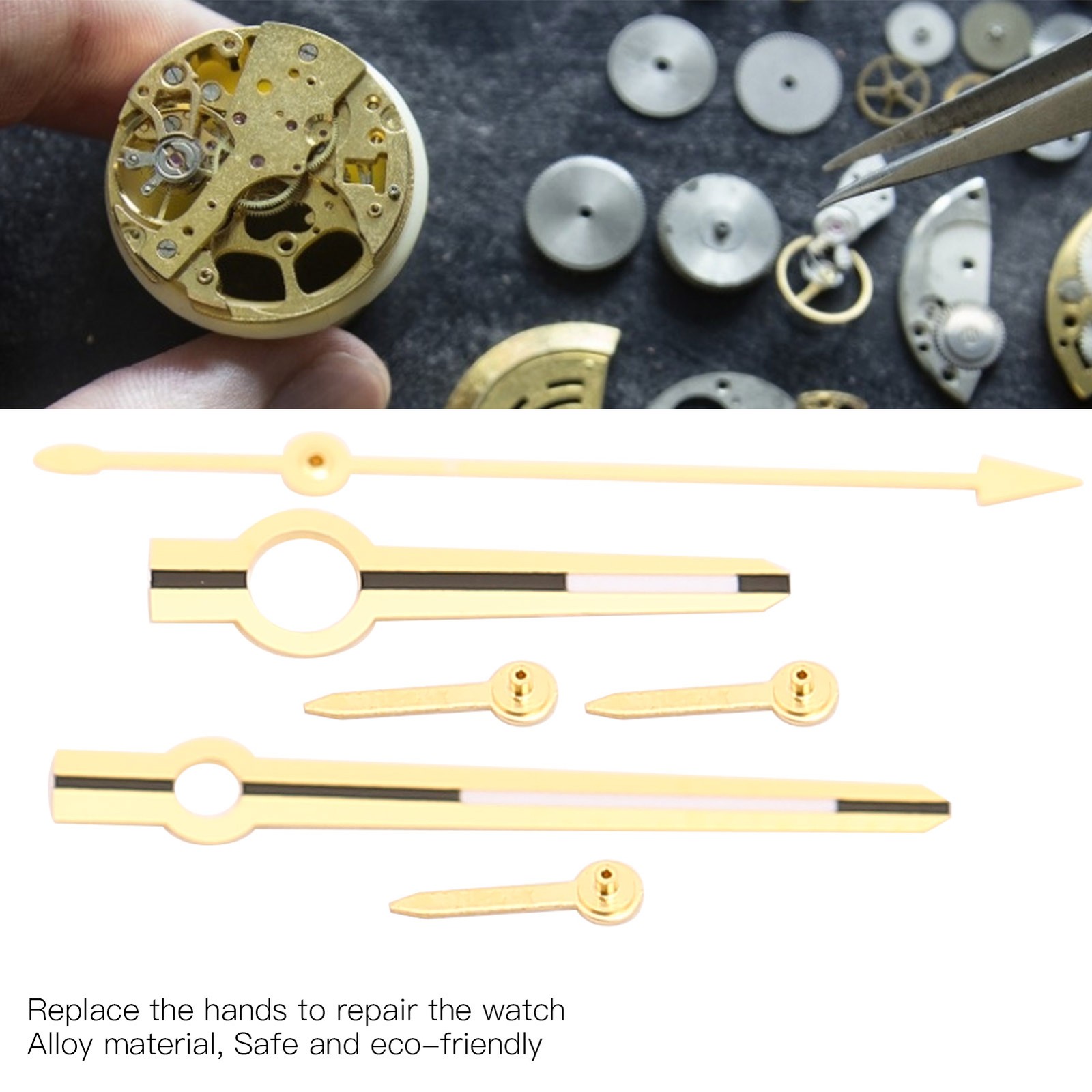 Hour Minute Second Hands Watch Hands Watch Repair Replacement Parts For 7750 Red