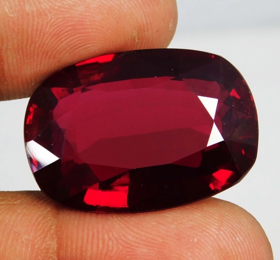 Certified 100 Ct Natural BURMA Pigeon Blood Red Ruby Loose Gemstone
