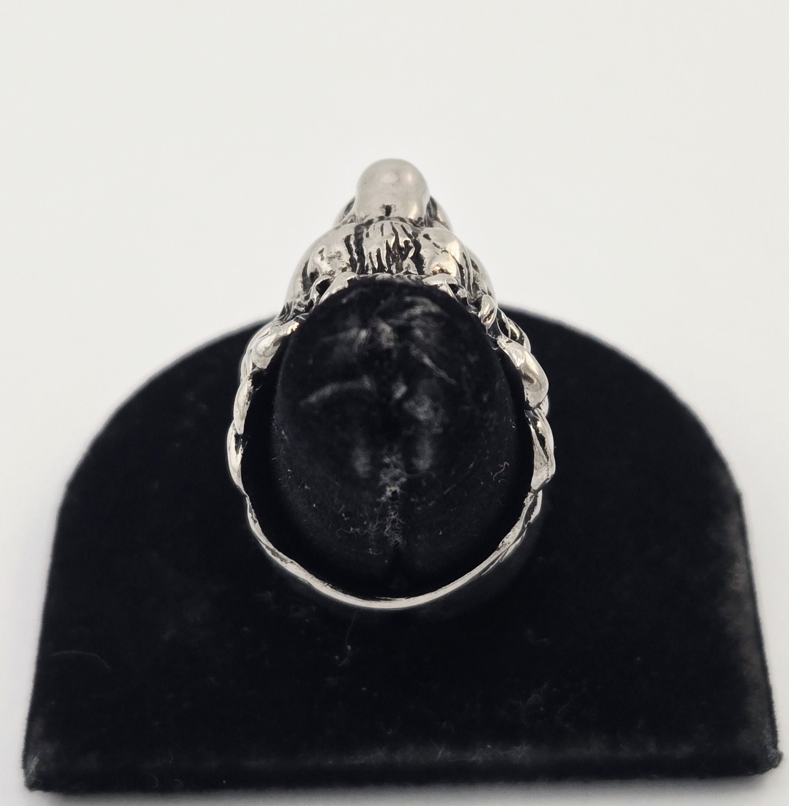 Vintage Gucci Lion Head Silver Tone Metal Statement Ring Size 7 – 15.5g